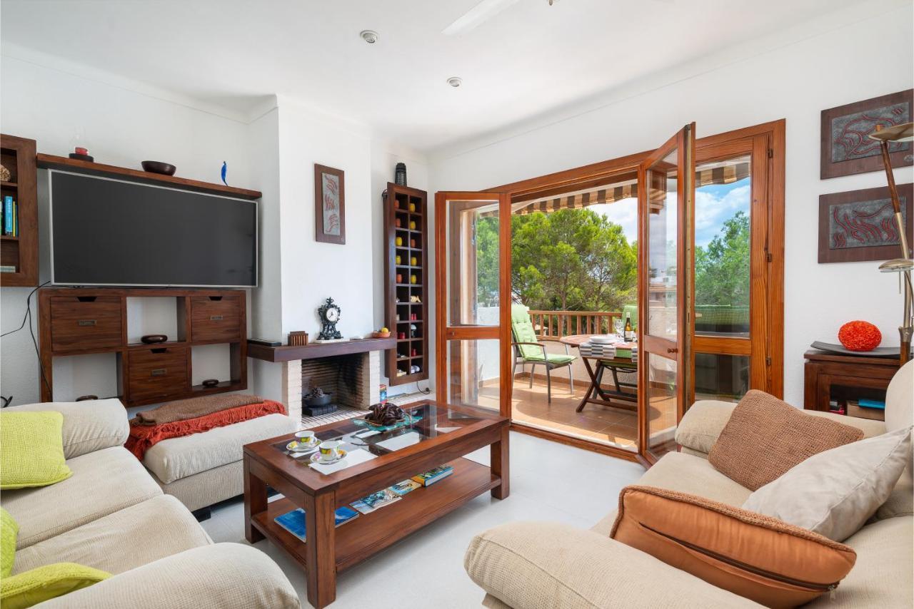 Apartamento Can Verd, Cerca De La Playa Puerto Colom Exteriör bild